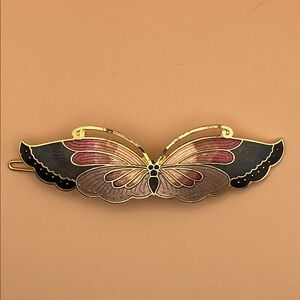 Cloisonné Butterfly Hair Clip C32